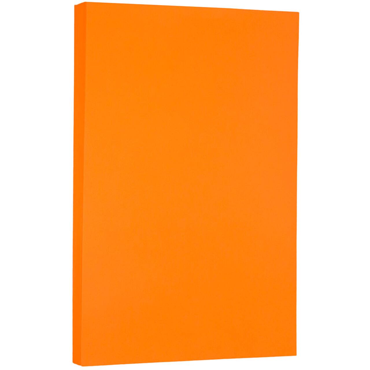 JAM Paper Bright Hue 8.5" x 14" 24lb. Recycled Colored Legal Paper, 100 Sheets